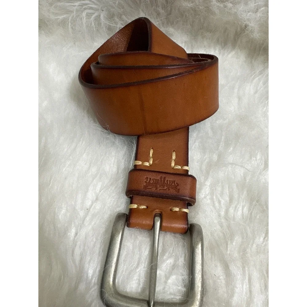 Levis Belt Mens  Brown Full Grain Bovine Leather Ranch Americana wear Western 32